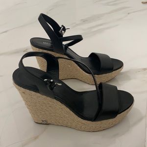 Michael Kors black wedges